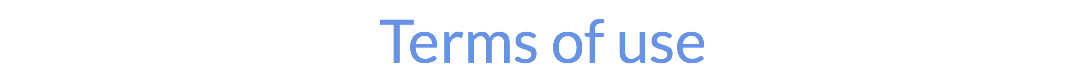 Terms of use