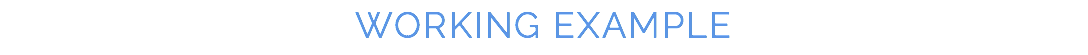 Working Example