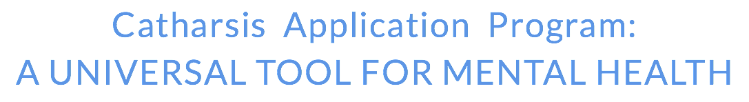 Catharsis Application Program: A Universal Tool for Mental Health