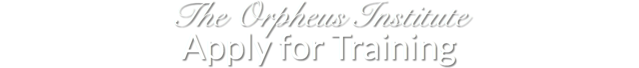 The Orpheus Institute Apply for Training