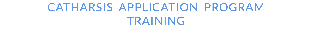 CATHARSIS APPLICATION PRoGRAM Training